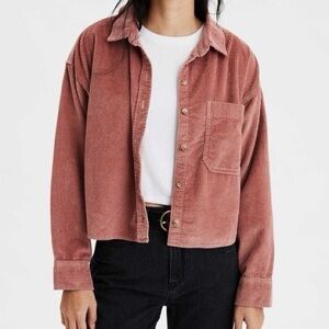 American Eagle Outfitters Pink Corduroy Jacket